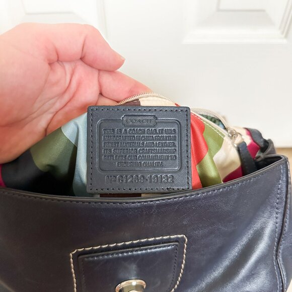 Coach Willis Legacy 19132 Navy Leather Bag Top Handle Crossbody Ltd Edition - Picture 12 of 13